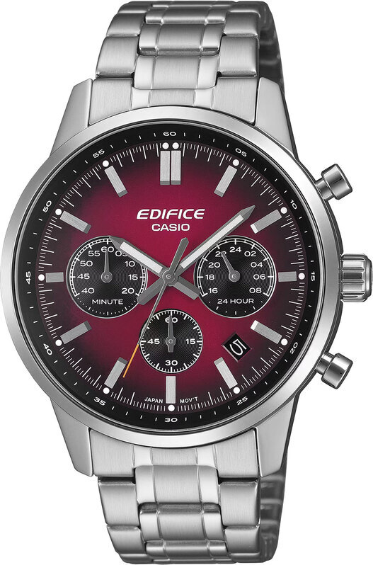 Casio Edifice EFR-575: ретро-хронограф на браслете, коже и текстиле