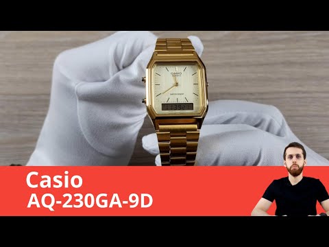 Часы Casio AQ-230GA-9D (Обзор и настройка) / Три часовых пояса