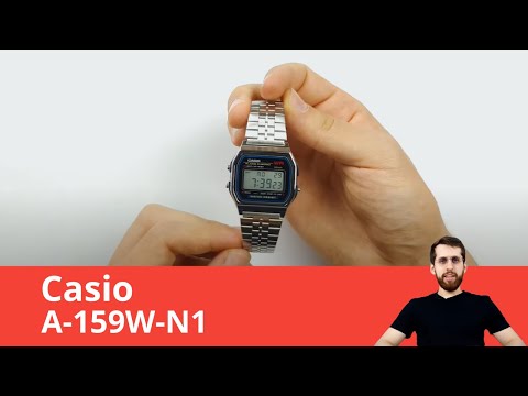 Часы Casio A-159W-N1. Обзор и настройка