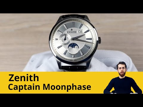 Большая дата и фазы луны / Zenith Captain Moonphase 03.2140.691/02.C498