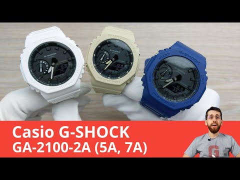 Новые расцветки GA-2100 / Casio GA-2100-2A, Casio GA-2100-5A, Casio GA-2100-7A