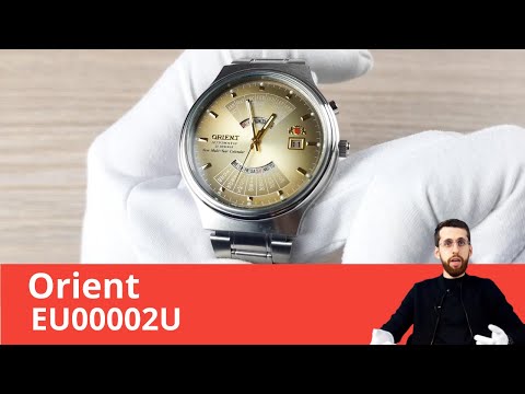 Мультикалендарь с оливковым циферблатом / Orient EU00002U