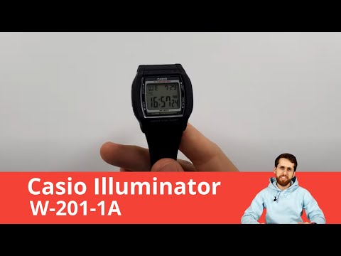 Часы Casio Illuminator W-201-1A. Обзор и настройка