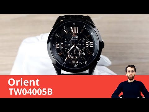 Полностью чёрный хронограф / Orient TW04005B