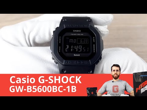 Чёрные G-SHOCK на композитном браслете / Casio GW-B5600BC-1B
