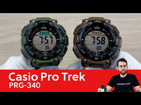 Pro Trek с бесстрашными ремешками / Casio PRG-340B-3E и Casio PRG-340L-5E