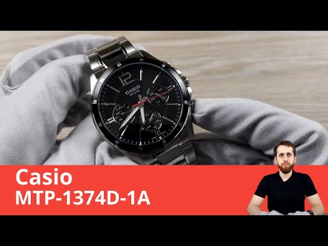 Обзор и настройка часов Casio MTP-1374D-1A