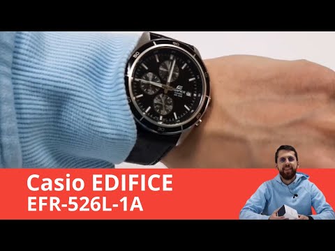 Часы Casio EFR-526L-1A - Обзор, Настройка, Замена Батарейки