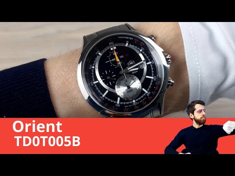Будильник и Хронограф на литом браслете / Orient TD0T005B