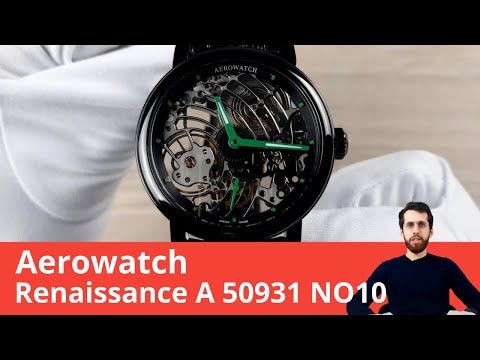 Чёрный скелетон из Швейцарии / Aerowatch Renaissance A 50931 NO10
