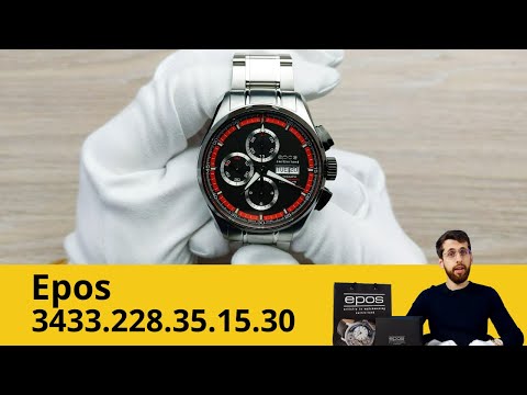 Автоматический хронограф с индикацией дня недели и даты / Epos 3433.228.35.15.30