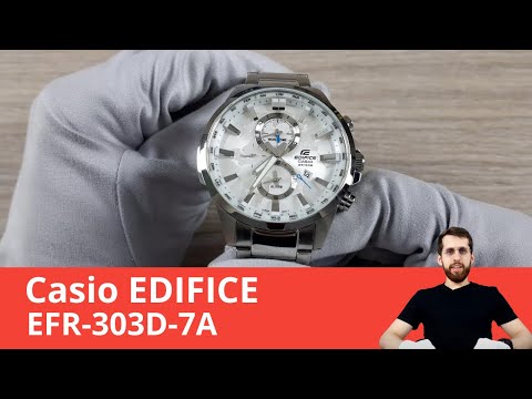 Классические часы для путешественника / Casio EDIFICE EFR-303D-7A (Обзор и Настройка)