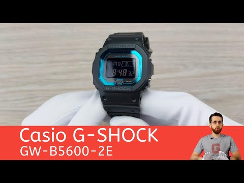 Чёрно-бирюзовая легенда с Bluetooth / Casio GW-B5600-2E