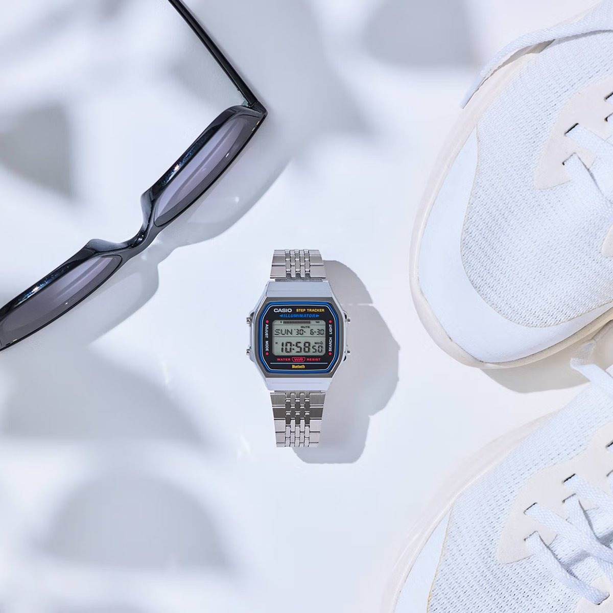 ABL-100WE-1A — серия с Bluetooth и шагомером в хромированном корпусе