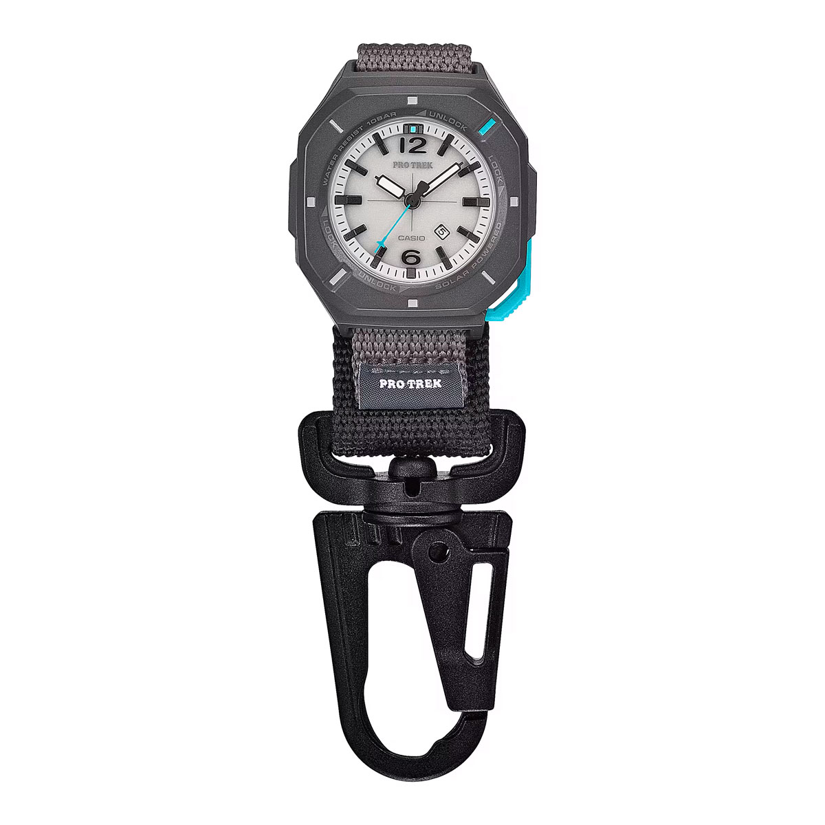 Casio PRJ-01AE: карабин, безель-замок и светящийся циферблат — обзор