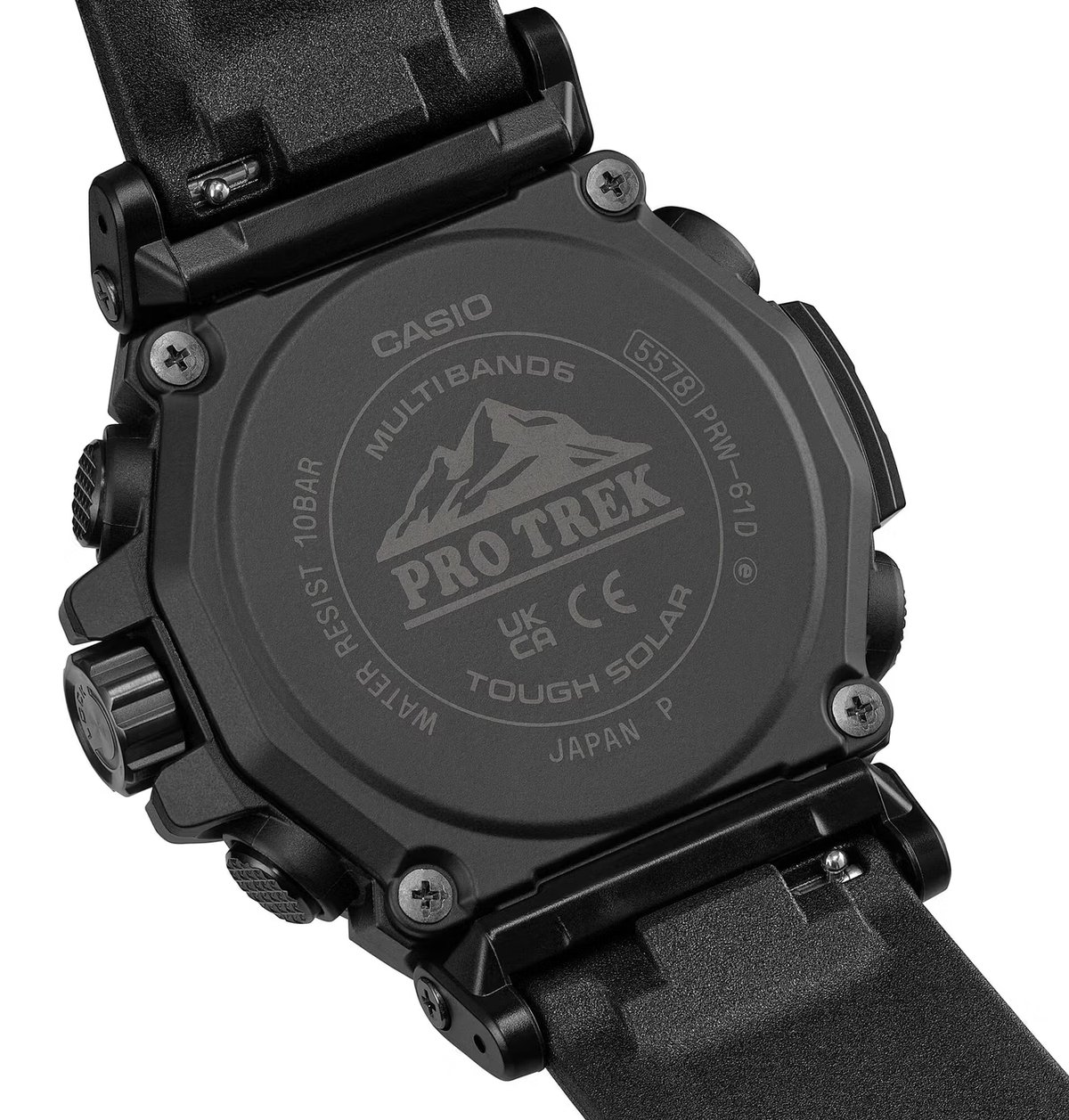 Задняя крышка PRW-61D-2 с гравировкой Pro Trek и Tough Solar