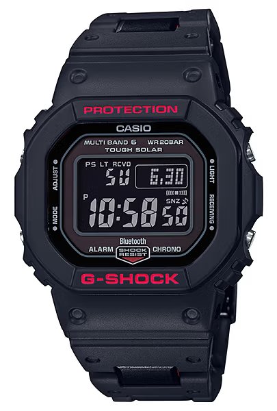 GW-B5600HR-1 на чёрном полимерном браслете
