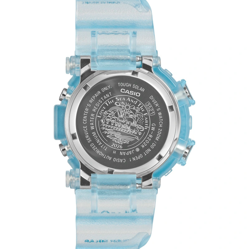 G-Shock ICERC 2026: голубой Frogman GW-8202K-2 и октагон GA-B2100KB-2A с китом
