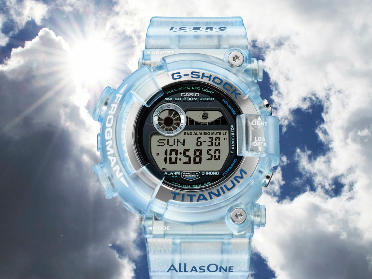 G-Shock ICERC 2026: голубой Frogman GW-8202K-2 и октагон GA-B2100KB-2A с китом