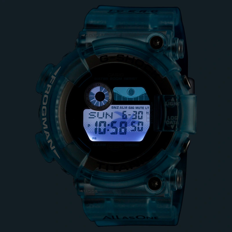G-Shock ICERC 2026: голубой Frogman GW-8202K-2 и октагон GA-B2100KB-2A с китом