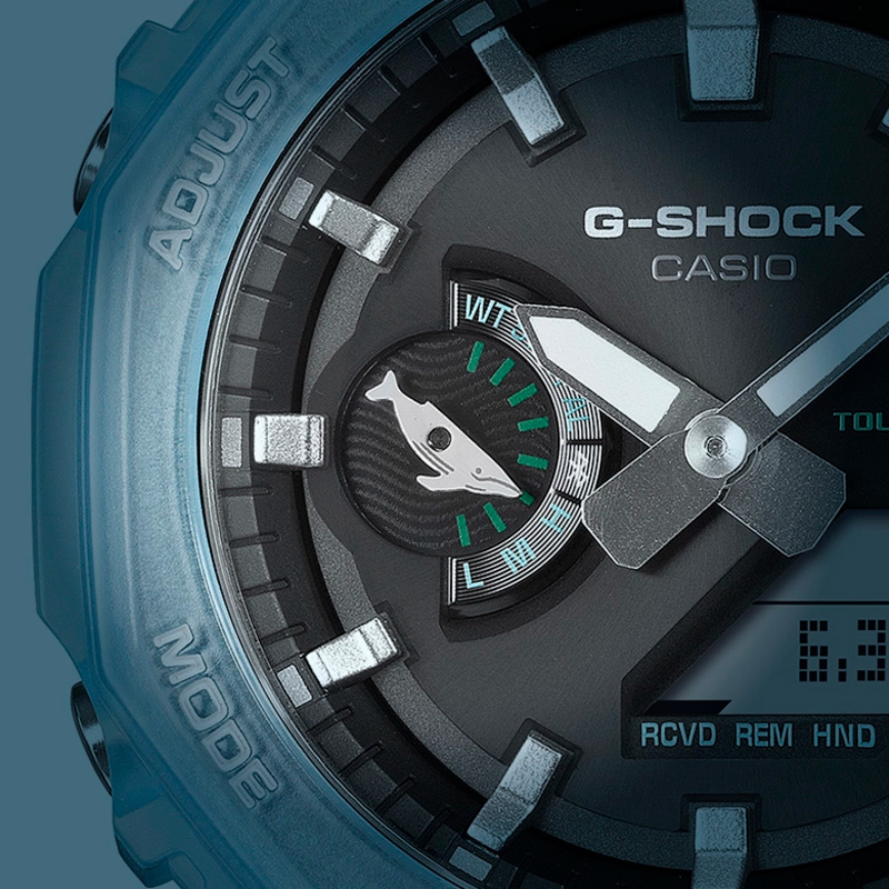 G-Shock ICERC 2026: голубой Frogman GW-8202K-2 и октагон GA-B2100KB-2A с китом