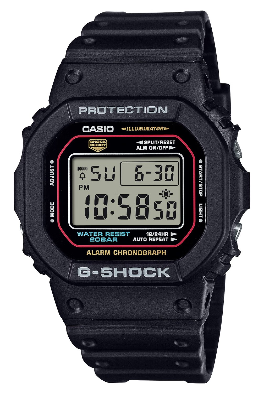 DW-5600RL-1 — более доступный квадрат в похожем винтажном оформлении