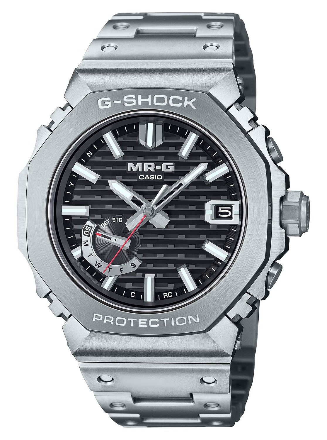 MRG-B2100D-1A — первая модель серии с чёрным циферблатом